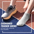 thumbnail image 2 of PULIOU Women Ankle Running Socks, 6-Pairs, Low Cut Cushioned Socks with Arch Support, Moisture Wicking, Size L (9.5-12.5), Grey, 2 of 7