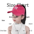thumbnail image 2 of IYYVV Girls Backless Ponytail Hat Quick Dry Baseball Caps Breathable Adjustable Sport Hat White, 2 of 2