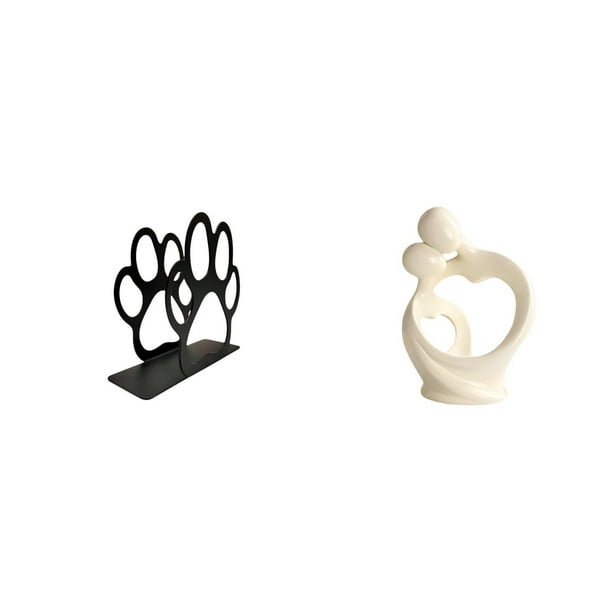 Organizador De Pañuelos Con Forma De Huella De Perro Y Escultura Artística De Resina De Pareja, Soporte Decorativo Para El Hogar, Cafetería, Escritorio, Armario, Regalo De Aniversario