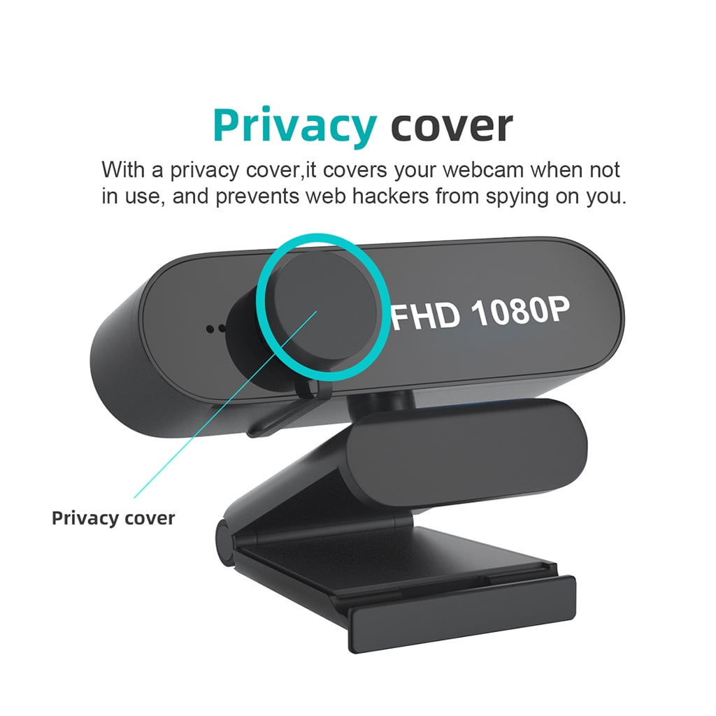 ZPAQI 1080p High Definition Computer Camera Microphone Laptop USB Webcam Web Monitor