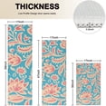 thumbnail image 4 of Blue and Pink Pioneer Flower Kitchen Rugs Sets Of 3,Kitchen Runner Rugs Non Skid Washable,Decorative Kitchen Floor Mats for Kitchen,Sink,Laundry,17"x30"+ 17"x47" + 17"x59", 4 of 6