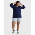 thumbnail image 4 of Hanes Women's Long Sleeve Cotton T-Shirt, Sizes XS-5X, 4 of 10