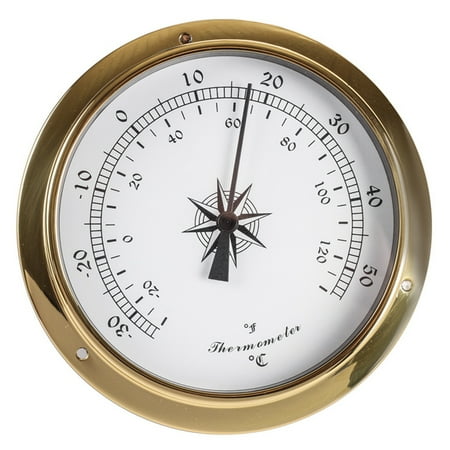 

JULYING 115mm Wall Mounted Thermometer Hygrometer Barometer Watch Tidal Clock Weather Station Copper for Shell Indoor Outdoor