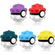 Ambrose Colorful 5 Pcs Cool Pop Ball Fidget Toy for Children, Kids and Adults Christmas Gift  Calmness, Serenity & 3D Anti Stress