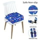 thumbnail image 3 of Asiento elevador para niños pequeños SMZCTYI con correas de seguridad antideslizantes, azules, 3 of 6