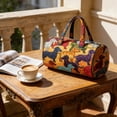 thumbnail image 5 of Puppy Quilted Travel Tote Bag Portable Quilted Embroidered Travel Bag, 5 of 6