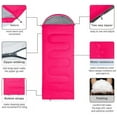 thumbnail image 6 of Ozmatip Sleeping Bag, Lightweight Summer Weather Sleep Bags for Kids Adults Girls Women, Microfiber Filled 15-25 Degree for Backpacking/Hiking/Camping/Mountaineering with Compression Sack, 6 of 7