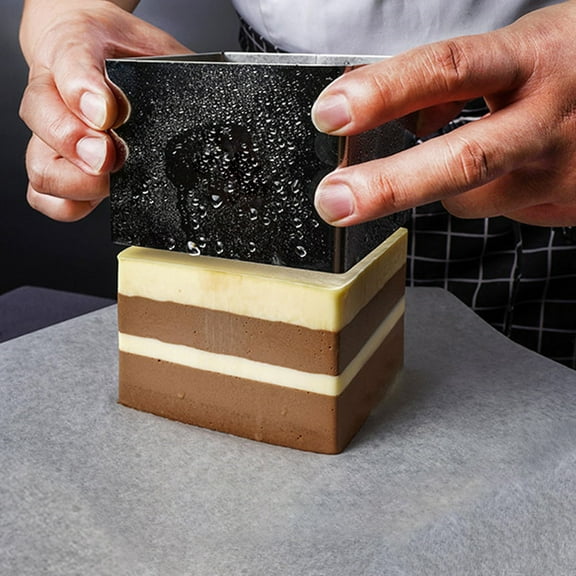 GOOHOCHY Baking Tool For Square Mousse Mold And Baking 1Pack 2.5 Inch