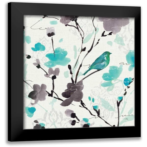 ERR, Pela 12x12 Black Modern Framed Museum Art Print Titled - Flowing II