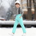 thumbnail image 6 of HCNTES Kids Snowsuit with Adjustable Shoulder Straps Children's Insulated Bib Overalls for Ski Winter Outdoor Activities(Mint Green,9-10 Years), 6 of 9
