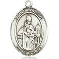 thumbnail image 3 of Extel Medium Oval Pewter St. Walter of Pontnoise Medal, Made in USA, 3 of 10