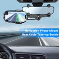 thumbnail image 4 of Car Rearview Mirror Phone Holder For Navigation Selfies Live Broadcasting Multifunctional Retractable Car Phone Holder, 4 of 5