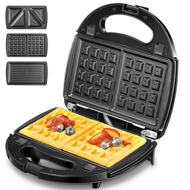 Sandwichera Aicok 3 en 1 con Placas Intercambiables AK-A014