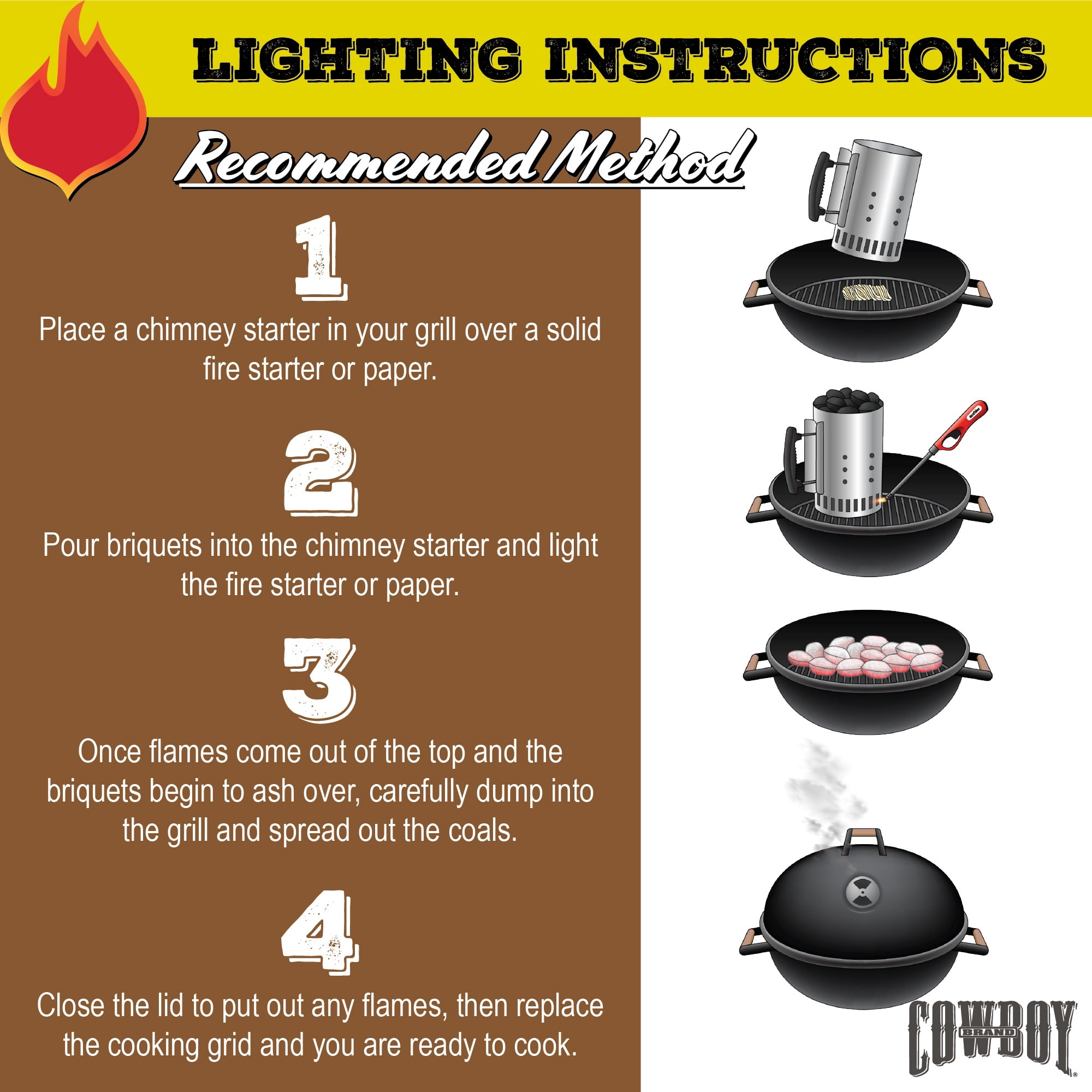 Cowboy Hardwood Charcoal Briquets, 40 LB