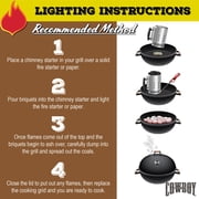 Cowboy Hardwood Charcoal Briquets, 40 LB