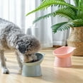 thumbnail image 4 of FAMTKT Cat Food Bowl Pet Feeding Bowl Tilted 15 Degree Slip and Rollover Pet Bowl Elevated Slanted Stand Pet Bowls for Cats and Small Dogs on Clearance, 4 of 4