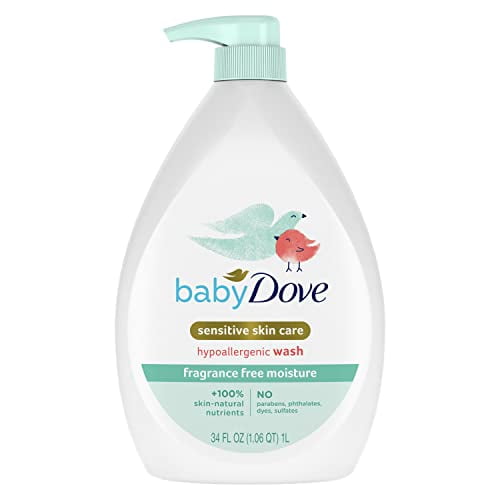 Jabón para bebés Baby Dove Sensitive Skin Care sin fragancia