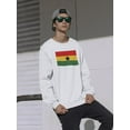 thumbnail image 3 of Ghana Flag Paint Sweatshirt Men -Image by Shutterstock, Male XX-Large, 3 of 4