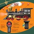 thumbnail image 2 of Ensemble de Train pour Enfants, Jouets de Train Télécommandés avec Locomotive à Vapeur, Wagon de Passagers et Rails de Luxe, Trains Électriques avec Fumée Réaliste, Sons et Lumières, Cadeau de Noël Ou d'Anniversaire pour Garçons et Filles 3 4 5 6 7, 2 of 7