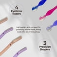 thumbnail image 4 of DreamCut Kit Sourcils 7 Pcs - 4 Rasoirs Sourcils & 3 Scelleurs de Précision - Outil de Dermaplaning et de Toilettage des Sourcils pour le Visage - Unisexe pour Femmes et Hommes, 4 of 6