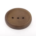 thumbnail image 3 of Unique Bargains 1 Pc Portable Soap Dish Round Deep Brown Soap Dish for Bathroom Kitchen 3.94"x3.94"x0.79", 3 of 6