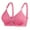 Red, variant on Open Back Sports Bra Women Solid Color Comfortable Hollow Out Bra Underwear No Underwire Short Size Strappy Sports Bra, Style 11633, 36B
