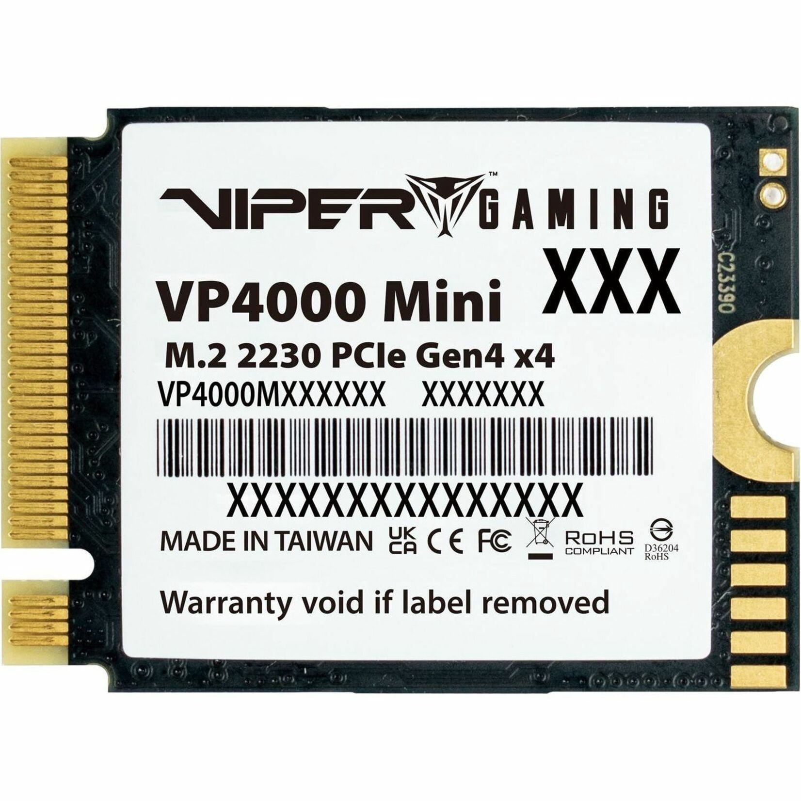 Patriot Viper VP4000 Mini 2TB Internal SSD - NVMe PCIe Gen 4x4 - M.2 2230 - Solid State Drive - VP4000M2TBM23
