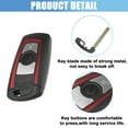 thumbnail image 4 of Unique Bargains Car Key Fob Shell 3 Button Remote Control Key Case Shell Keyless Entry Housing Red for BMW X5 X6 04-11, 4 of 6