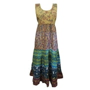 Mogul Apparel Women's Maxi Dress Cotton Printed Sundress Beach Dresses
