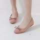 thumbnail image 3 of Zapatos Casuales Planos para Mujeres Zapatos Planos de Primavera Casuales de Color Caramelo Francés Bowknot, 3 of 8