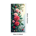 thumbnail image 3 of Floral Theme Backdrop Sparkling Rose Blooming Flower Design Wedding Anniversary Birthday Party Decoration Banner Photo Booth Background, 3 of 4