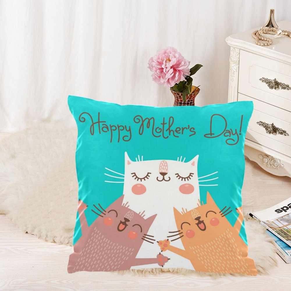YUSDECOR Happy Mother's Day Throw Pillowcase Pillow Cover Cushion