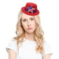 thumbnail image 6 of Carnivals Hat with Hair Clip for Independence Day Festival Small Top Hat Patriotic Holiday Party Hat for All Age and Pet, 6 of 21