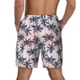 thumbnail image 3 of Kdxio Tropics Palm Trees Print Men'S Swim Trunks With Compression Liner 7 Inch Inseam Quick Dry Swim Shorts, 3 of 7