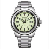 Citizen Eco-Drive Men's Sea Land Stainless Steel Green Dial Watch - AW1800-89X
