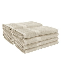 Eco-Friendly Cotton 8-Piece Hand Towel Set, Stone by Blue Nile Mills