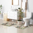 thumbnail image 4 of Watercolor Mushrooms Toilet Rugs U-Shaped Absorbent Non-Slip Bath Rug Soft Polyester Fiber Machine Washable Bathroom Mats 24x16 Inches Home Decor, 4 of 7