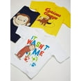 thumbnail image 2 of Curious George Little Boys' Toddler Boys T-Shirt 3-Pack,Assorted 2, 3T, 2 of 5