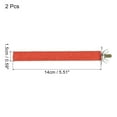 thumbnail image 2 of 0.6x5.5" Bird Paw Grinding Stick Parrot LoveBird Parakeet Cockatiel Perch Stand, Red 2 Pack, 2 of 6