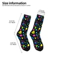 thumbnail image 2 of Uemuo Geometric 1980s Styled Printed Kids Boys Socks Seamless Crew Socks Crazy Funny Athletic Sport Socks for Children, 2 of 6