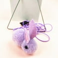 thumbnail image 5 of Yuehao Interactive Cat Toys Automatic Cats Toy with Adjustable Elastic Rope Door Window Hanging Rabbit Self Palying Pet Toys for Cats Purple, 5 of 6