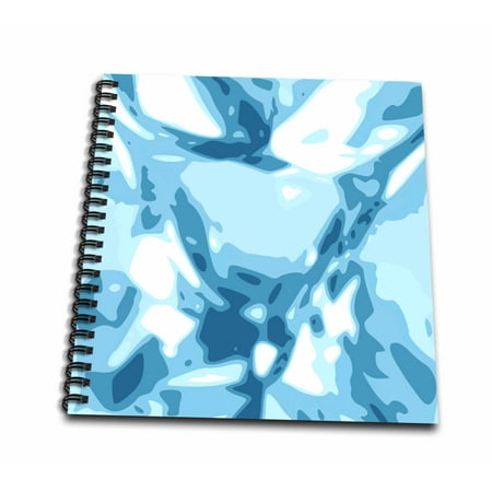 - 3dRose Light Blue Aquamarine Diamond Jewel Gemstone - Bling gem sparkly shiny topaz texture - Drawing Book, 8 by 8-inch