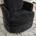 thumbnail image 4 of 360 Degree Rotating Swivel Chair with Breathable Chenille Fabric - Sturdy Metal Base for Home Office & Living Room Use, Easy Assembly, 4 of 9