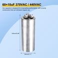 thumbnail image 3 of Uxcell Fan Start Capacitor, 6010uF 370VAC 440VAC, CBB65 Circular Run Capacitor, for Air Conditioner, 3 of 6