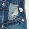 thumbnail image 4 of KIDSCOOL SPACE Little Girls Jeans,Elastic Band Inside Stretchy Micro Flared Boot Cut Denim Pants,Mid Blue,6-7 Years, 4 of 4