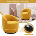 thumbnail image 7 of Ouyessir Swivel Barrel Chair,Modern Round Accent Armchairs,Teddy Fabric Comfy 360 Degree Swivel Single Sofa for Nursery,Living Room,Bedroom, 7 of 7