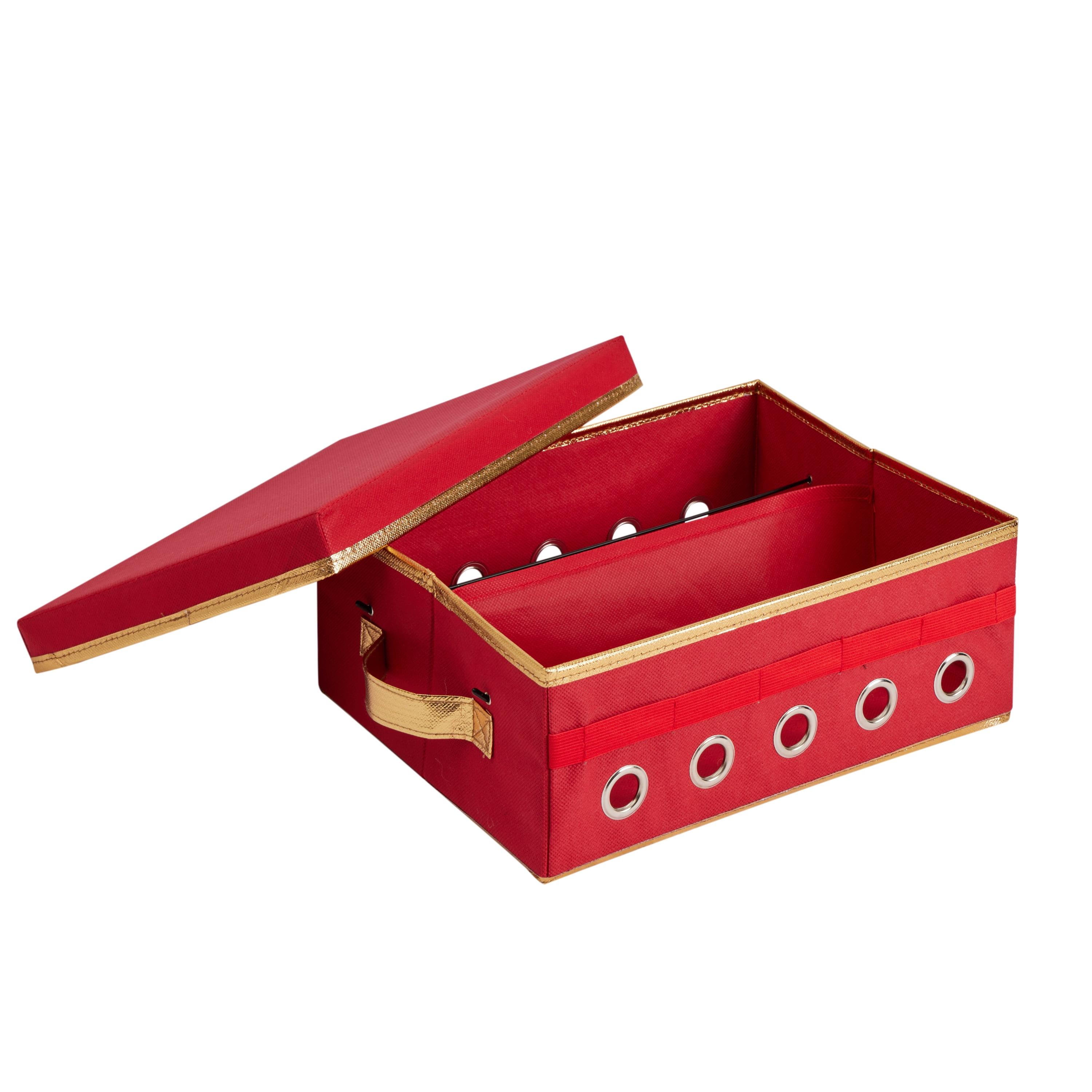 Simplify Gift Wrapping and Ribbon Storage Organizer Box in Red