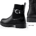 thumbnail image 2 of HARVEST LAND Women Chelsea Boots Fashion Low Heel Buckle Ankle Boots for Female Fall Winter, 2 of 10