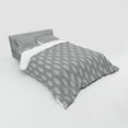 thumbnail image 2 of Ambesonne Abstract Bedding Set 4 Pcs, Striped Leaves or Feathers, Queen, Dimgray White, 2 of 2