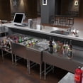 thumbnail image 5 of AmGood 22 in. x 18 in. Mixology Station - Underbar Hand Sink with Glass Rinser and Dipper Well, 5 of 12